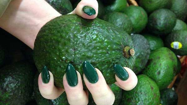Green Almond Nail Shapes and Designs