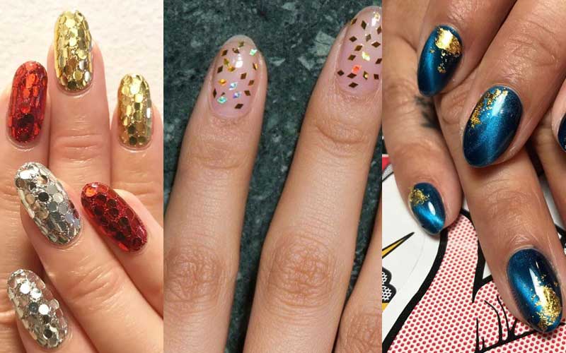 Top 20 and Stunning DIY Nail Ideas with Glitter-2021/22