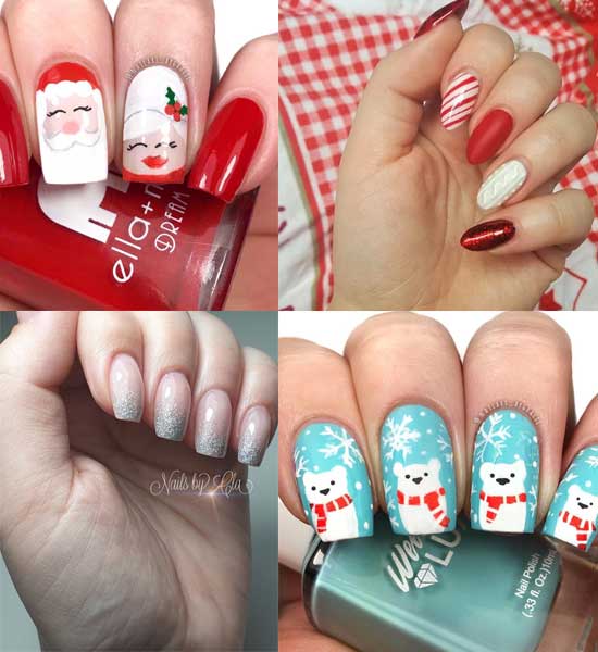 44 Pictures of Christmas Nail Designs 2021 || Cute Nail Designs
