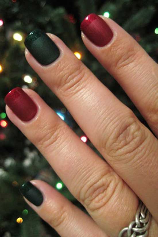Merry Matte Christmas Nails Easy