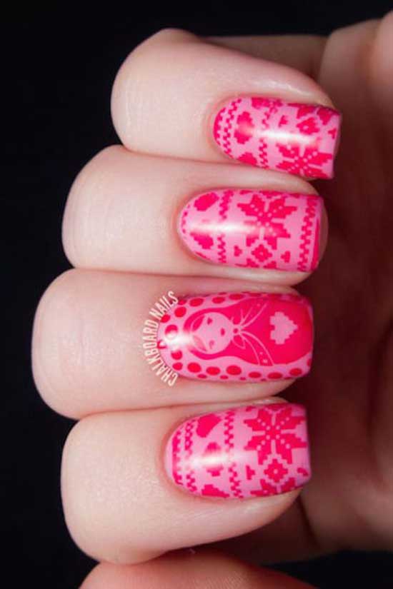 Warm and Fuzzy Christmas Nail Art Designs