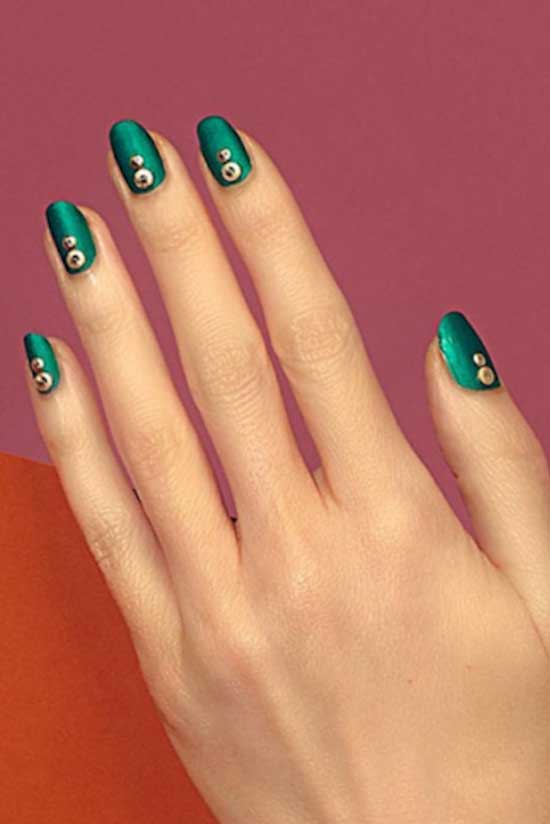 Wrapping Paper Christmas Nail Designs