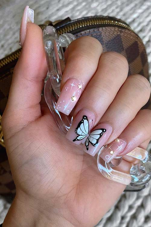 Elegant Butterfly Nails