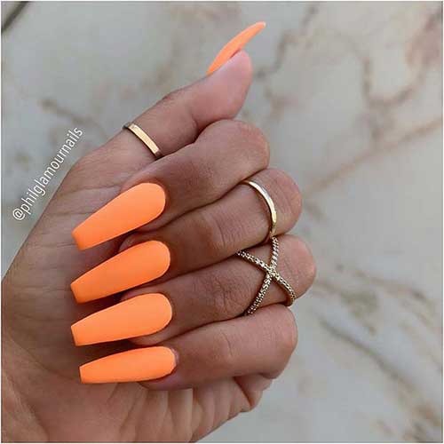 Pastel Neon Orange