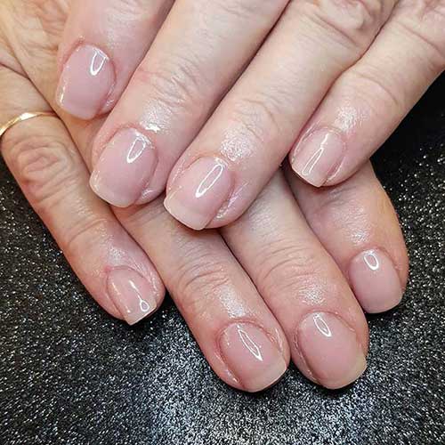 Classic Mani with Nude Tips