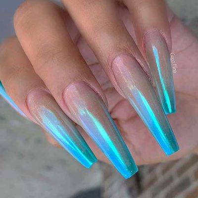 23 Blue Ombre Nails Designs Ideas that you Can try at Home