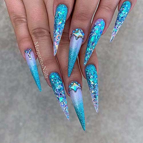 23 Blue Ombre Nails Designs Ideas that you Can try at Home