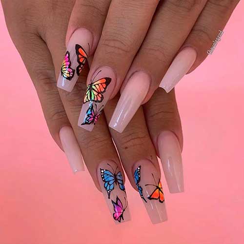 Nude and Bold Butterfly Art Designs
