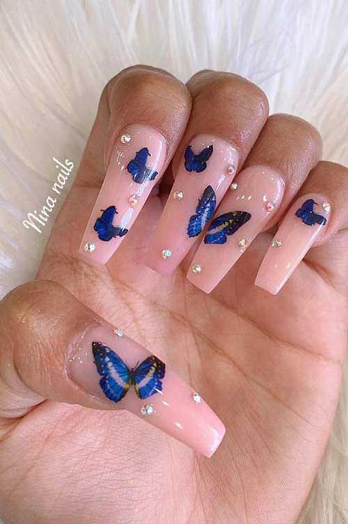 Trendy Butterfly Nails Art