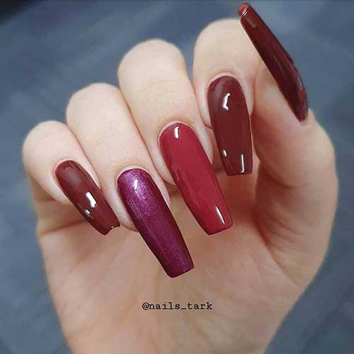 Trendy Maroon Nail Art